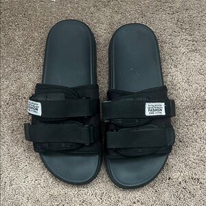 SHEIN Black Slide Sandals
